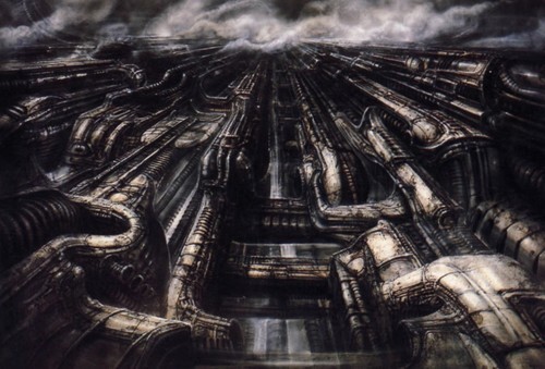 Biomechanical Landscape by H.R. Giger