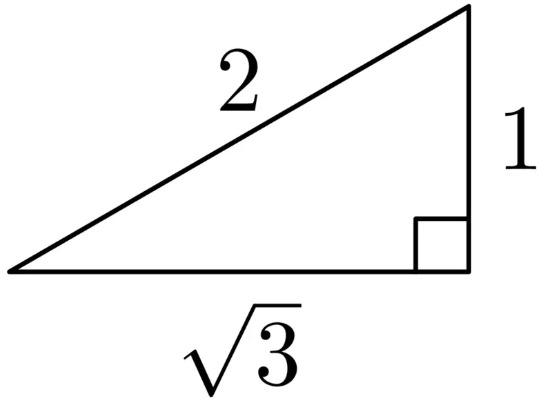 Triangle with LaTeX fonts